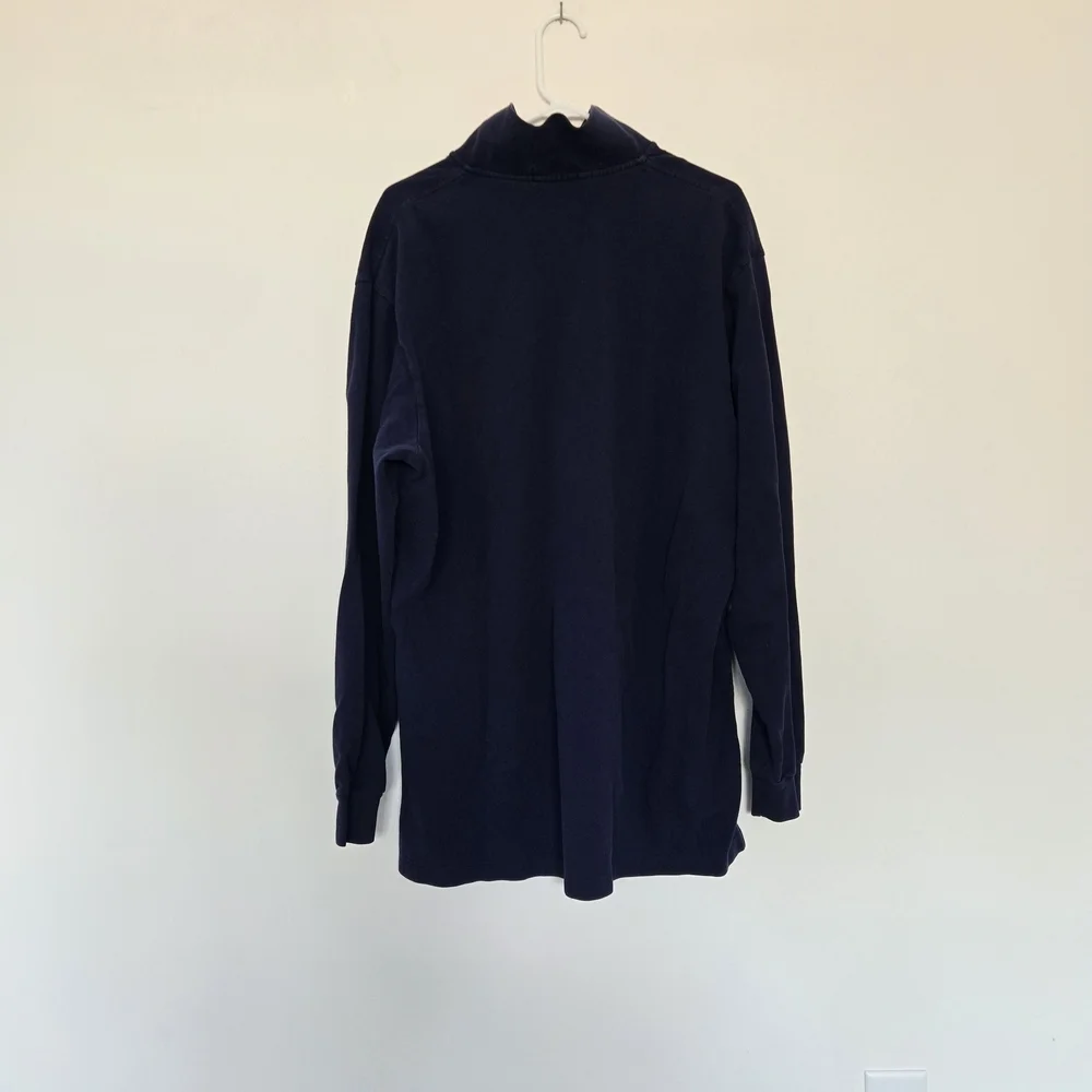 Polo by Ralph Lauren Men's Navy Long Sleeve Polo Shirt 100% Cotton Preppy XLT